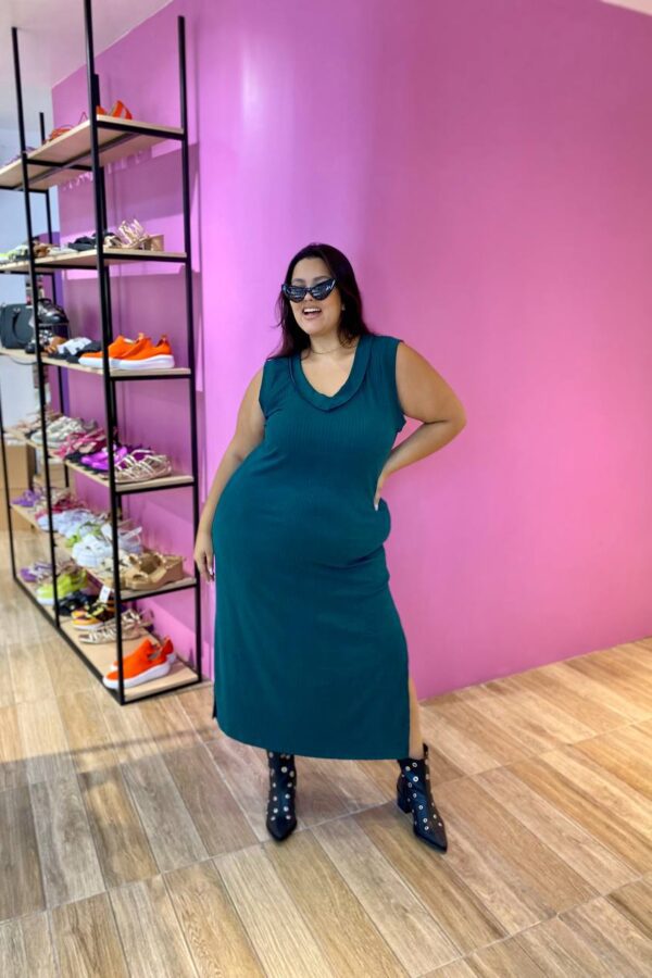 VESTIDO CANELADO ELISA