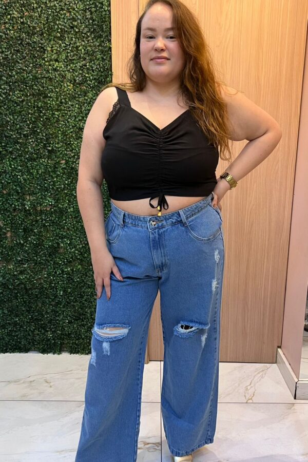 CALÇA WIDE LEG DESTROYDE