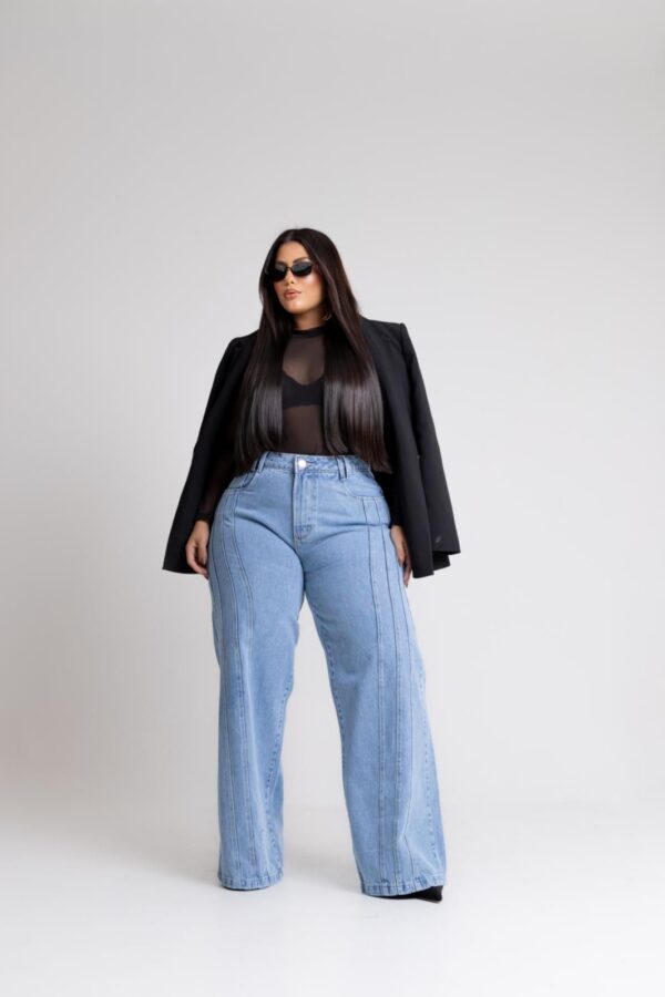 CALÇA  WIDE LEG DETALHE