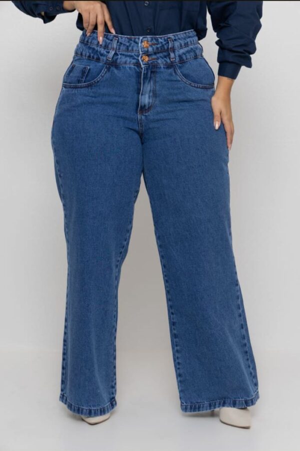 CALÇA WIDE LEG COS DUPLO